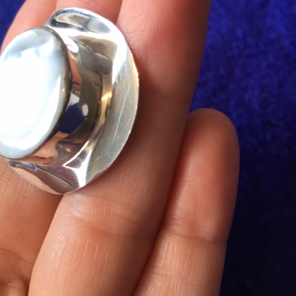 Sterling Silver Adjustable Ring. 925 - image 2